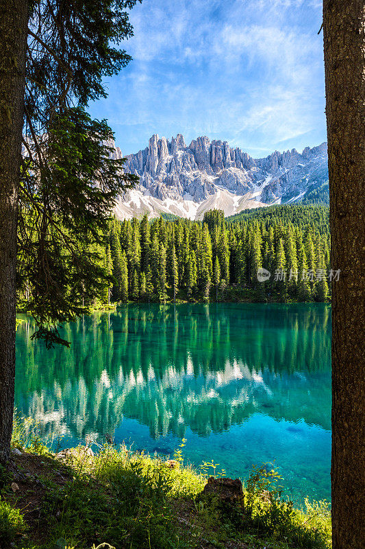 爱抚湖- Karersee, Trentino-Alto Adige，意大利